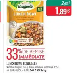 Match BONDUELLE Lunch bowl offre