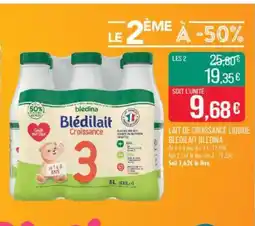 Match BLEDINA Lait de croissance liquide bledilait offre