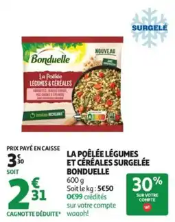 Auchan Supermarché La poêlée légumes et céréales surgelée bonduelle offre