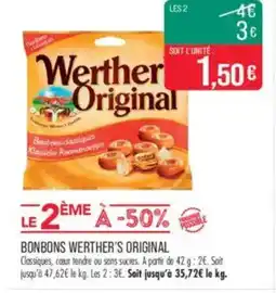 Match WERTHER'S ORIGINAL Bonbons offre