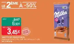 Match MILKA Tablettes de chocolat offre