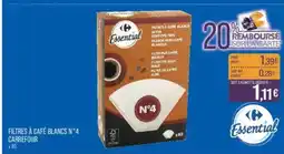 Match CARREFOUR Filtres à café blancs n°4 offre
