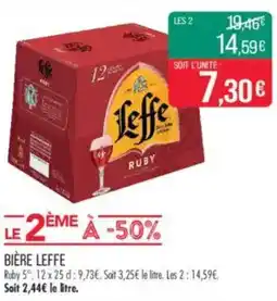 Match LEFFE Bière offre