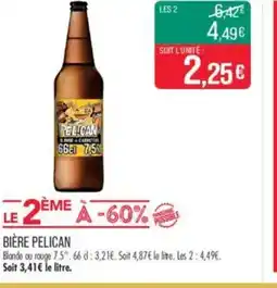 Match PELICAN Bière offre
