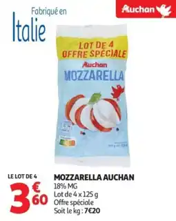 Auchan Supermarché Mozzarella auchan offre