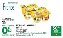 Auchan Supermarché Riz au lait la laitière offre
