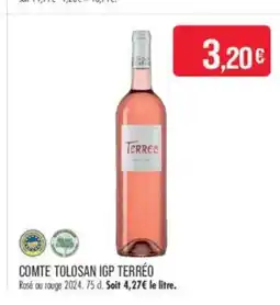 Match Comte tolosan igp terréo offre
