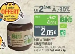 Match CARREFOUR BIO Pâte à tartiner” offre