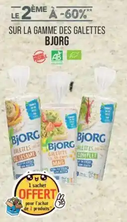 Match BJORG Sur la gamme des galettes offre