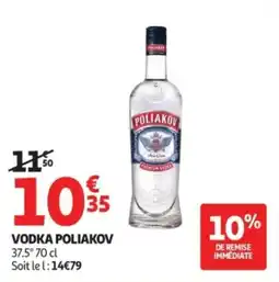 Auchan Supermarché Vodka poliakov offre