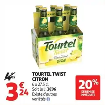 Auchan Supermarché Tourtel twist citron offre