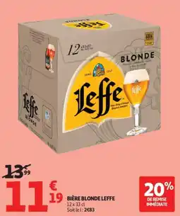 Auchan Supermarché Bière blonde leffe offre