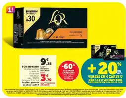 Hyper U L'OR Espresso offre