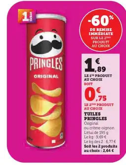 Hyper U PRINGLES Tuiles offre