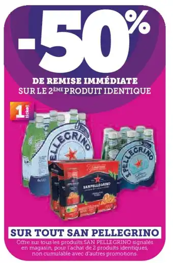 Hyper U SAN PELLEGRINO Sur tout offre