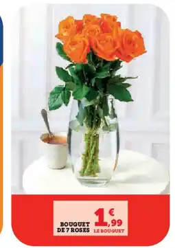 Hyper U Bouquet de 7 roses offre