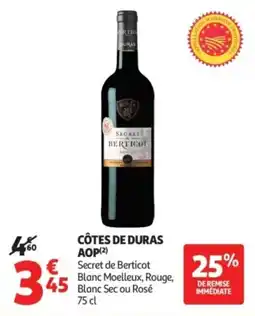 Auchan Supermarché Côtes de duras aop offre