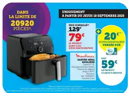 Hyper U MOULINEX Easyfry mega offre