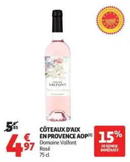 Auchan Supermarché Côteaux d'aix en provence aop offre