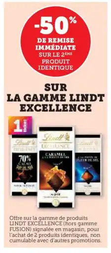 Hyper U LINDT EXCELLENCE Sur la gamme offre