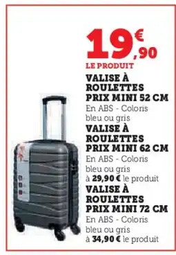 Hyper U Valise à roulettes offre