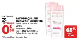 Auchan Supermarché Lait démaquillant hydratant diadermine offre