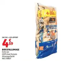 Auchan Supermarché Bois d'allumage offre