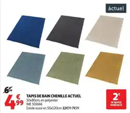 Auchan Supermarché Tapis de bain chenille actuel offre