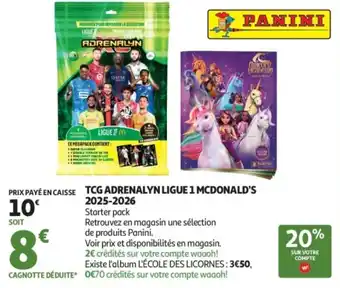 Auchan Supermarché Tcg adrenalyn ligue 1 mcdonald's offre