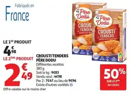 Auchan Supermarché Crousti tenders pere dodu offre