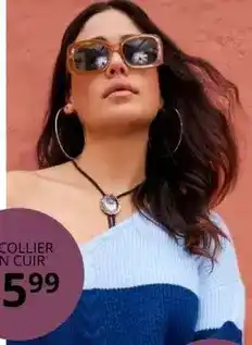 Ulla Popken Collier n cuir offre