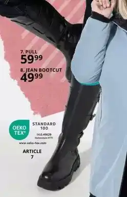 Ulla Popken Oeko-tex - jean bootcut offre