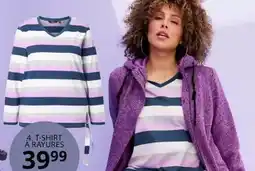 Ulla Popken T-shirt a rayures offre