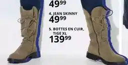 Ulla Popken Bottes en cuir, tige xl offre