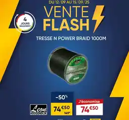 Pacific Pêche Flash - tresse n power braid 1000m offre