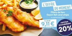 Ecomiam Filets de lieu façon fish and chips offre