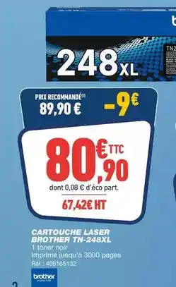 Bureau Vallée Brother - cartouche laser th-288xl offre