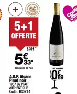 Promocash A.o.p. alsace pinot noir offre