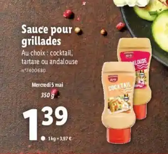 Lidl Sauce pour grillades offre