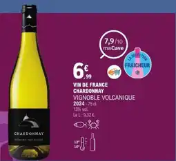 E.Leclerc Vin de france chardonnay vignoble volcanique offre