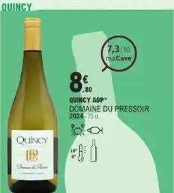 E.Leclerc Quincy aop domaine du pressoir 2024 offre