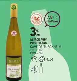 E.Leclerc Alsace aop pinot blanc cave de turckheim offre