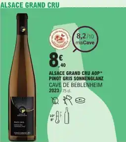 E.Leclerc Alsace grand cru aop pinot gris sonnenglanz cave de beblenheim 2023 offre