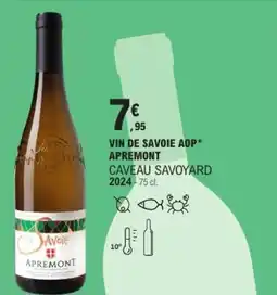 E.Leclerc Vin de savoie aop apremont caveau savoyard 2024 offre