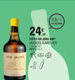 E.Leclerc Côtes du jura aop marcel cabelier offre
