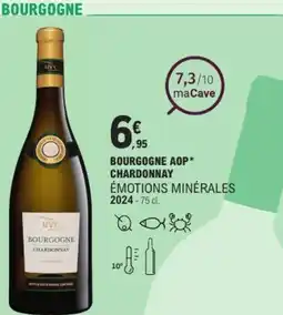 E.Leclerc Bourgogne aop chardonnay émotions minérales 2024 offre