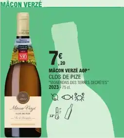 E.Leclerc Mâcon verzé aop clos de pize offre