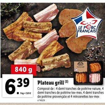 Lidl Plateau grill offre