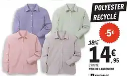 E.Leclerc Chemise en polyester recyclé offre