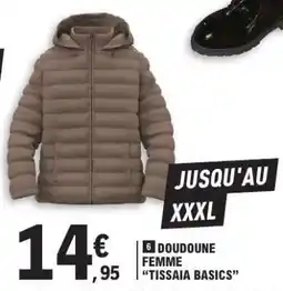 E.Leclerc DOUDOUNE FEMME TISSAIA BASICS offre